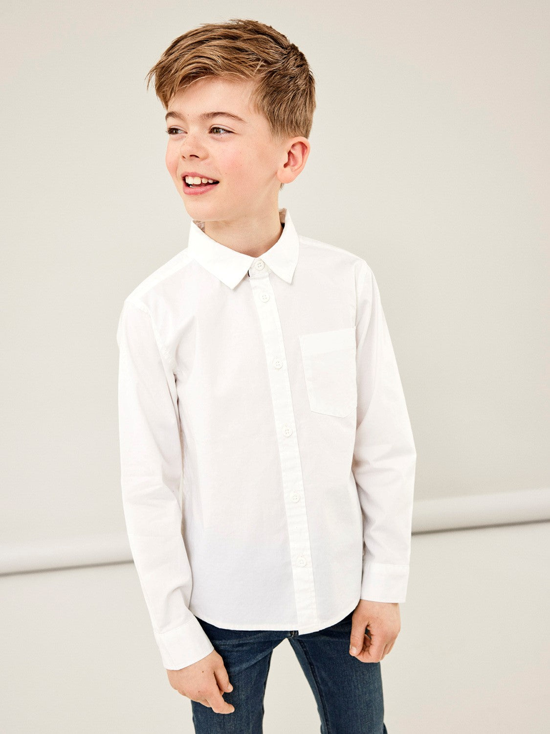 boys smart white shirt