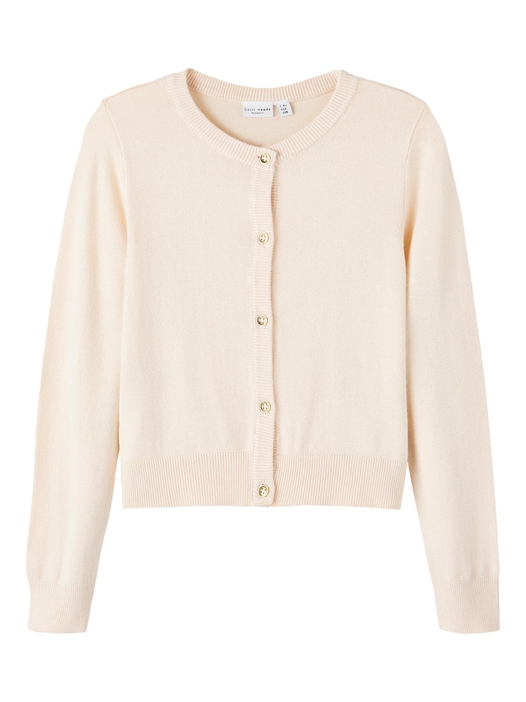 Name it Girls Short Knit Cardigan Cream