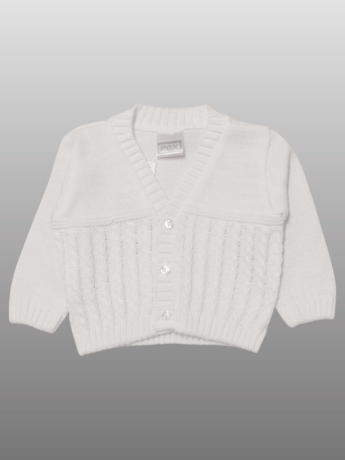 Baby boy white sales cardigan