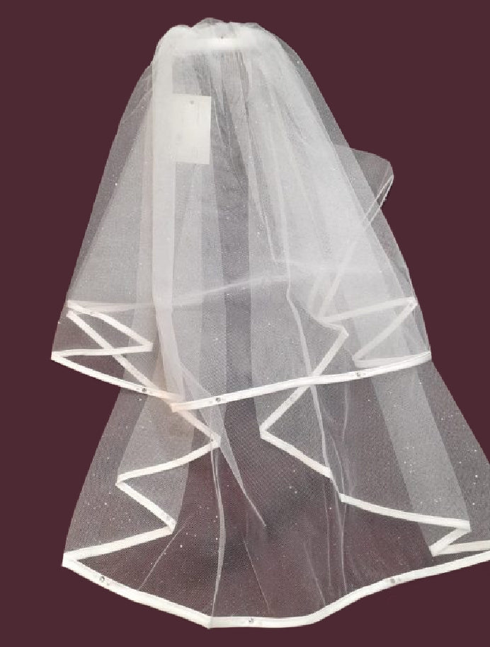 Communion Veil with Glittery Sparkle 2125