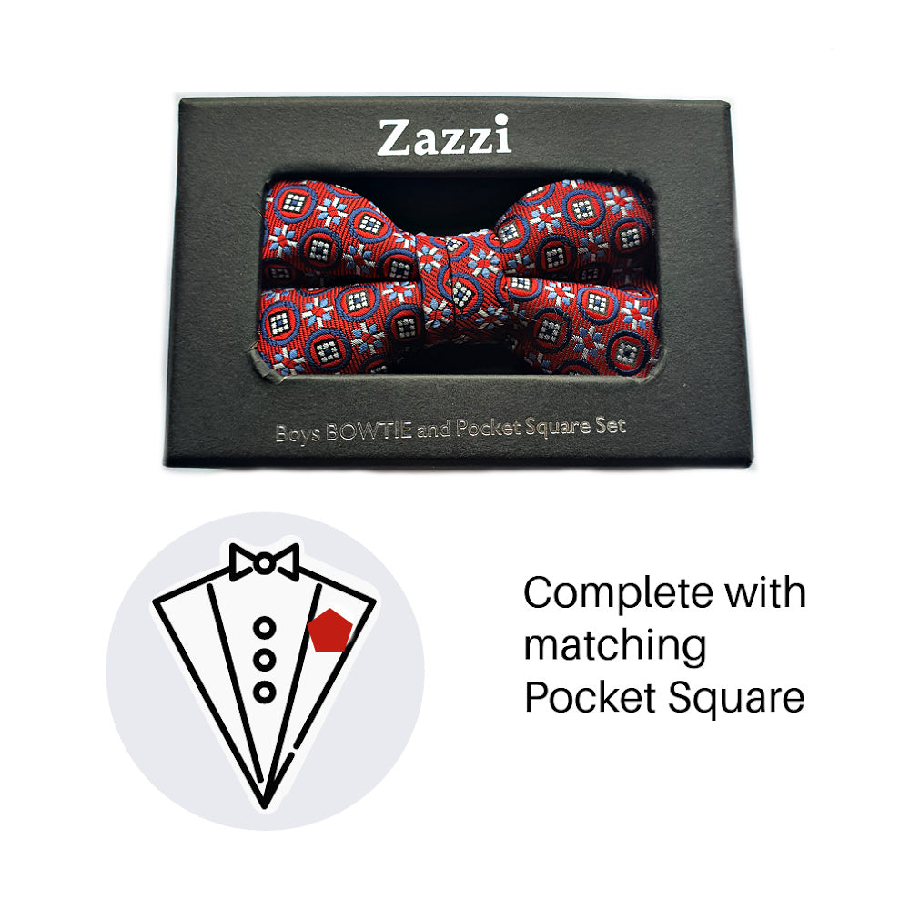 Zazzi Boys Bow Tie & Pocket Square 6074-5