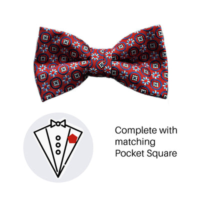 Zazzi Boys Bow Tie & Pocket Square 6074-5