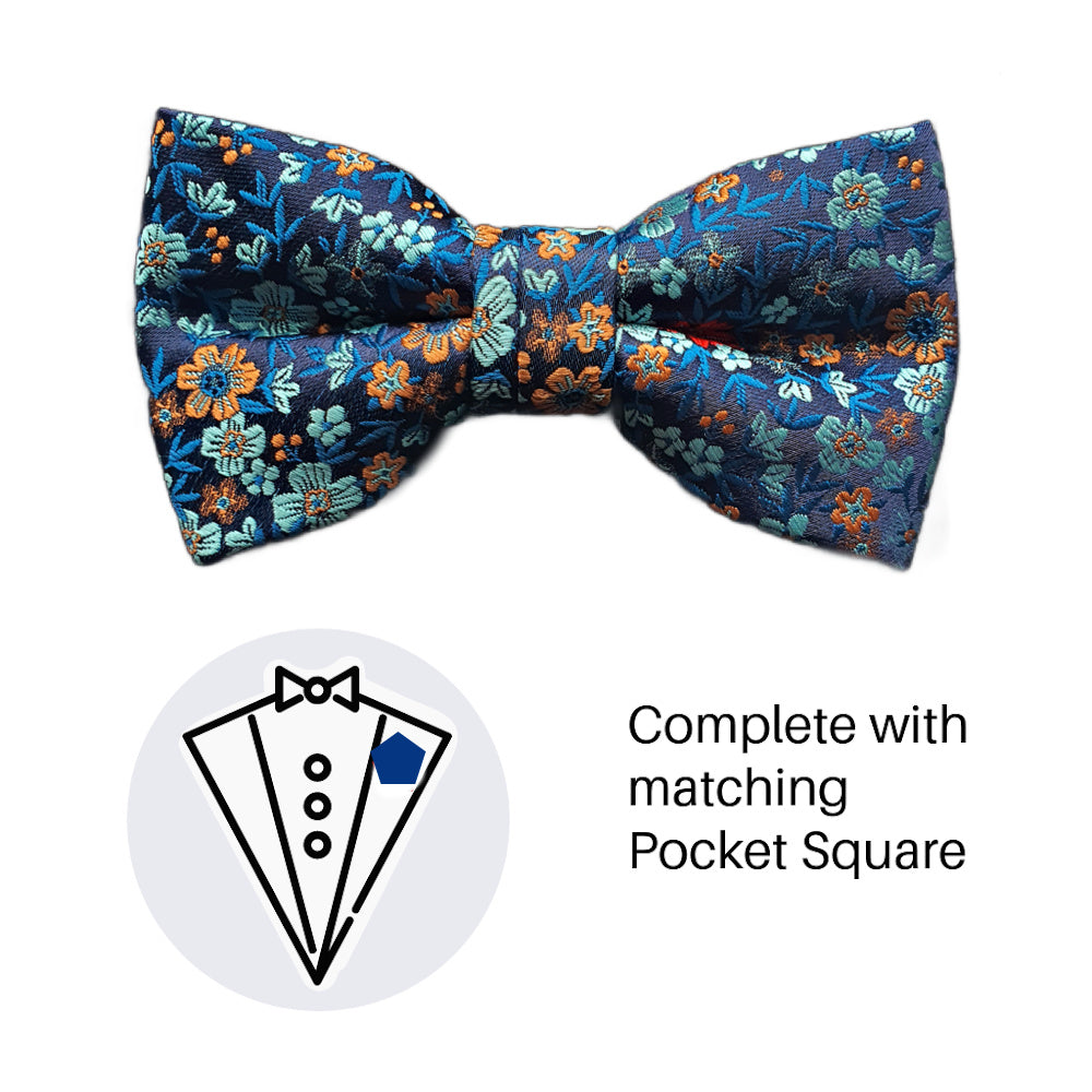 Zazzi Boys Bow Tie & Pocket Square B6078-2