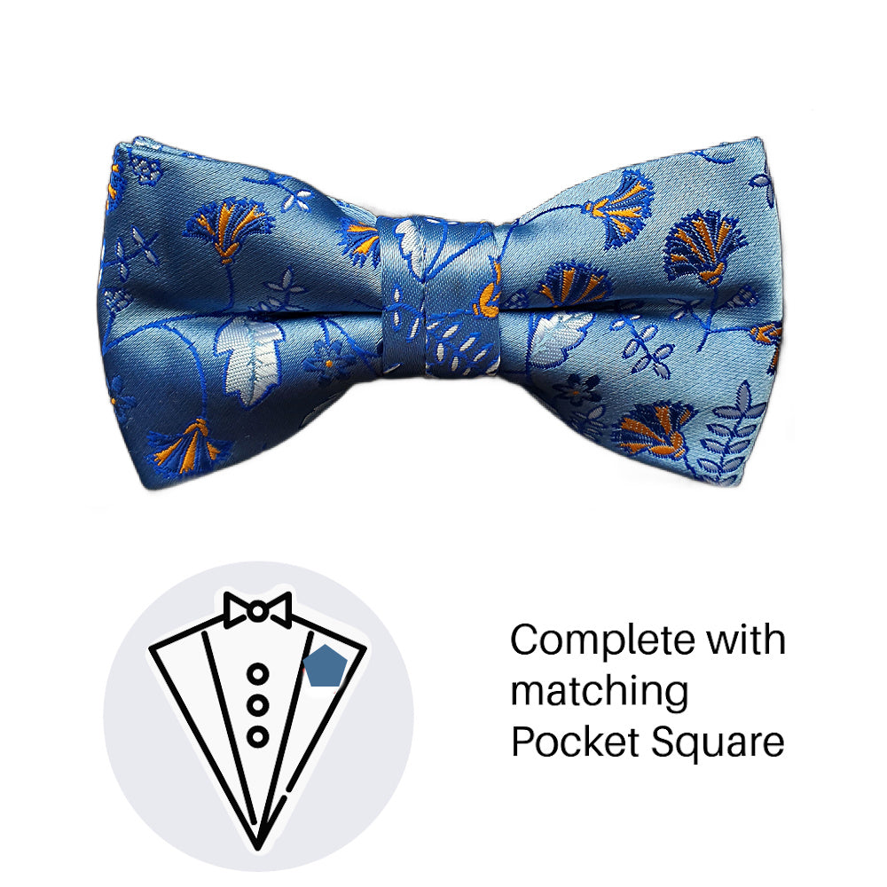 Zazzi Boys Bow Tie & Pocket Square B6080-2