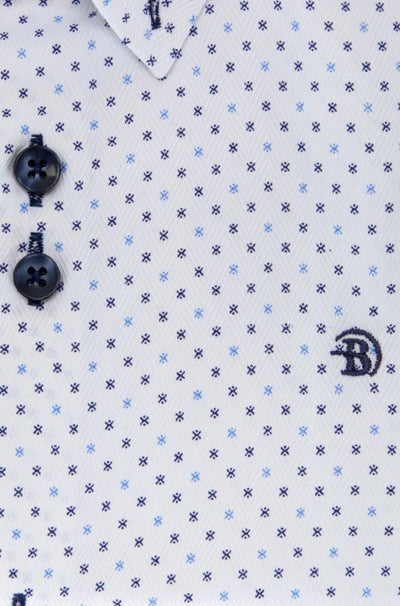 Benetti Boys RYAN Blue Patterned Shirt