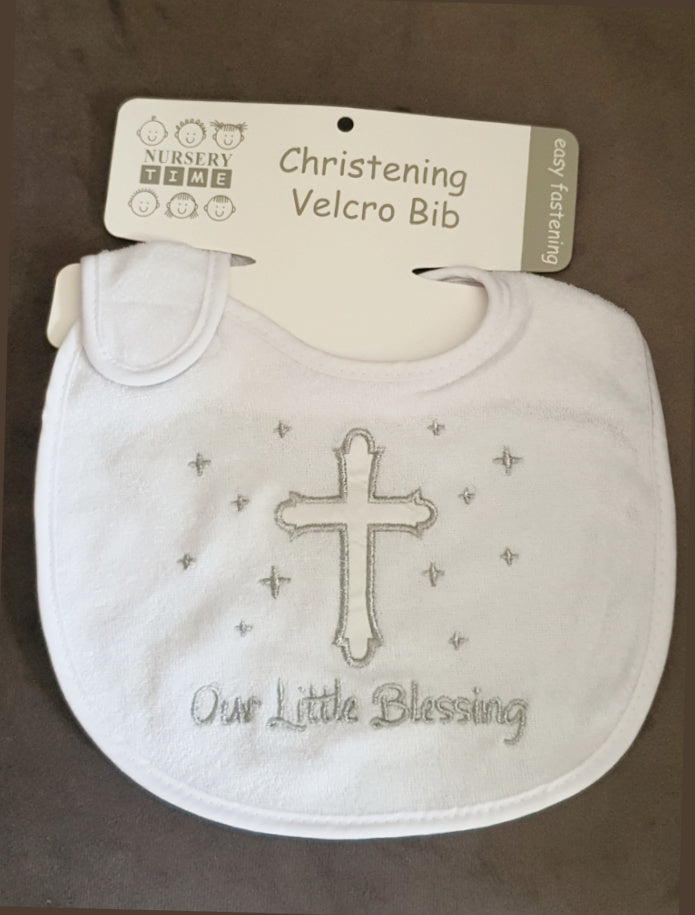 Christening Bib - Our Little Blessing