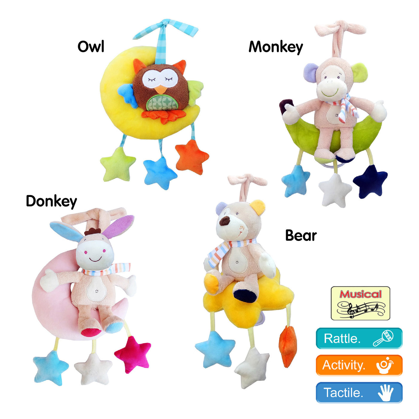 Musical Plush Cot Mobile Toy