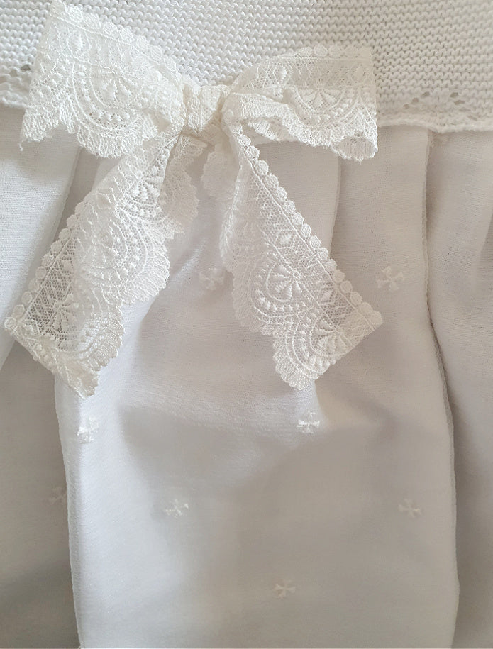 Girls White Christening Dress by Juliana - 25109