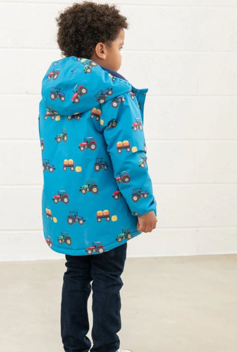 Lighthouse Finlay Boys Waterproof Winter Jacket - Blue Farm