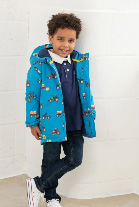 Lighthouse Finlay Boys Waterproof Winter Jacket - Blue Farm