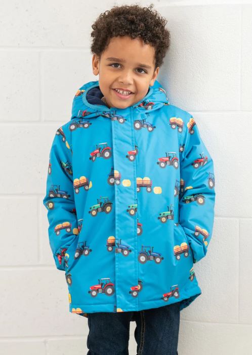 Lighthouse Finlay Boys Waterproof Winter Jacket - Blue Farm