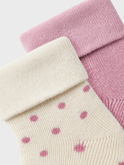 Name it Baby Girl 2-Pack Soft Cotton Socks