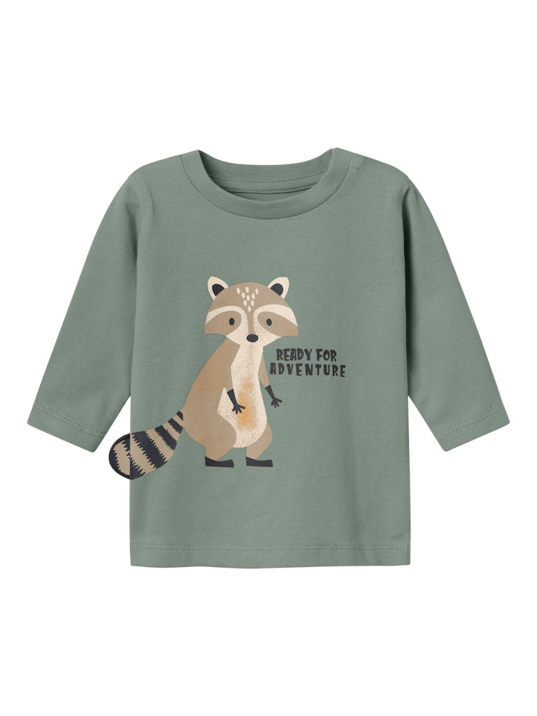 Name it Baby Boy 2-Piece Racoon Set - Green