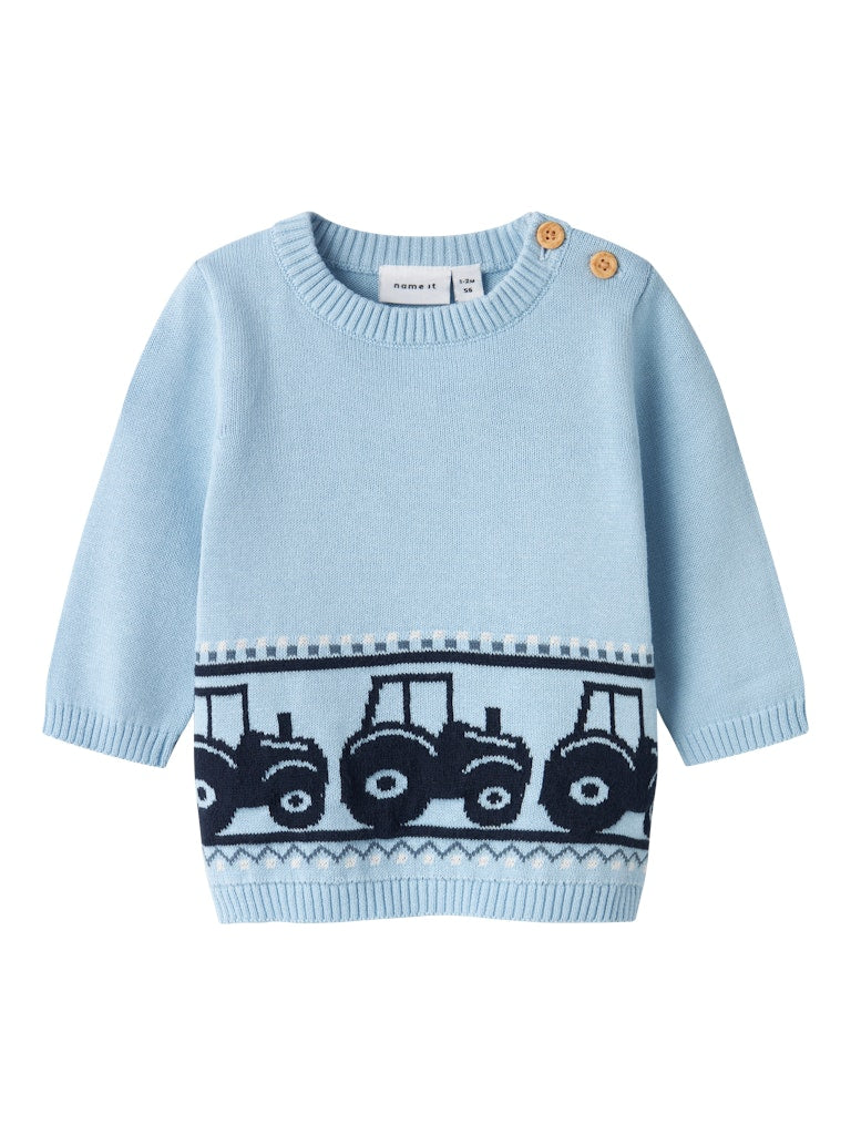 Name It Baby Boy Knitted Tractor Jumper