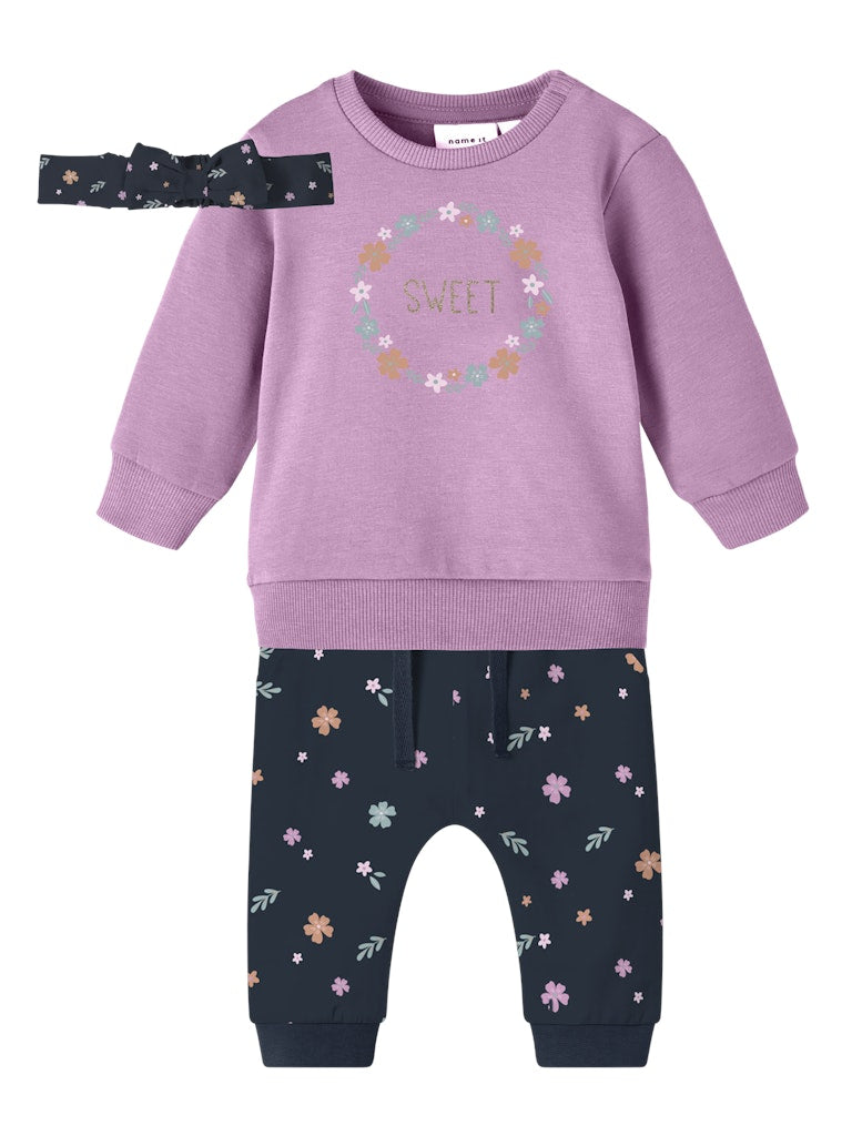 Name it Baby Girl 3-Piece Set with Hairband