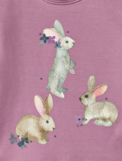 Name it Baby Girls Long-Sleeved Cotton Bunny Top