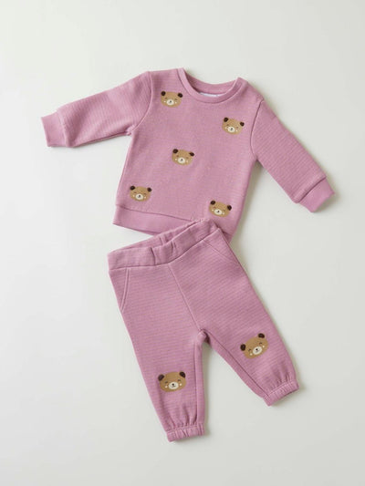 Name it Baby Girl 2-Piece Teddy Set - Pink