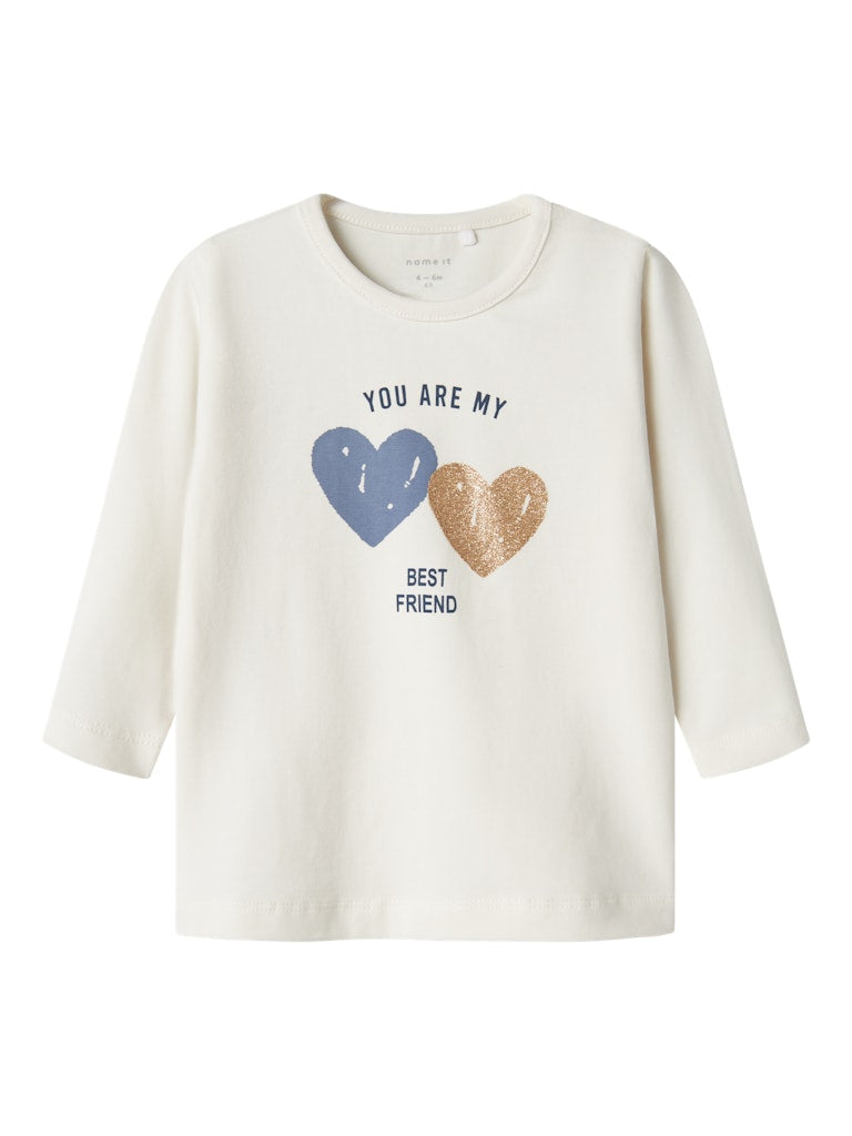 Name it Baby Girl Long Sleeved Top - Hearts