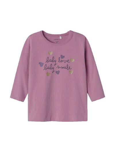 Name it Baby Girl Long Sleeved Top - Hearts