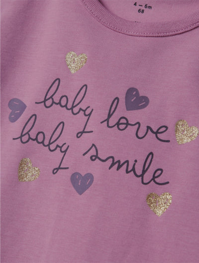 Name it Baby Girl Long Sleeved Top - Hearts