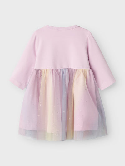 Name It Baby Girl Colourful Pink Tulle Dress