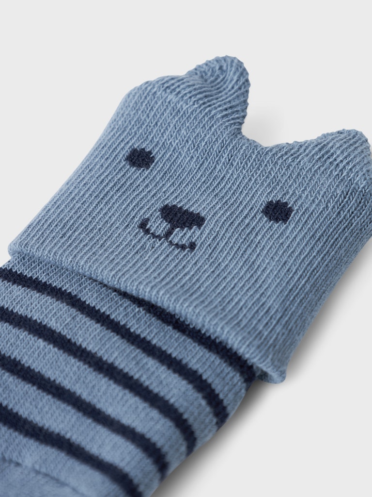 Name it Baby Boy Soft Cotton Socks - Bear Face