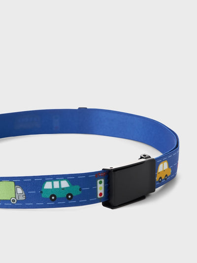 Name it Mini Boy Adjustable Belt with Car Themed Design