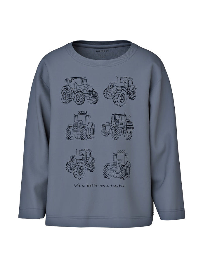 Name it Boys Tractor Themed Long Sleeved Top