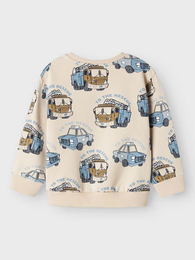 Name it Mini Boys Fire Engine Printed Sweatshirt