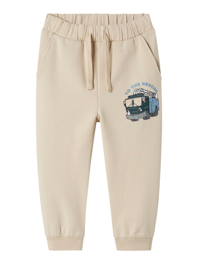 Name it Mini Boys Cotton Sweatpants - Fire Truck