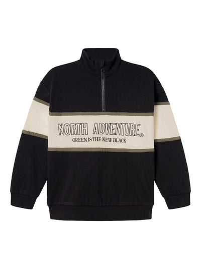 North Adventure Half-Zip Boys' Sweatshirt - Black