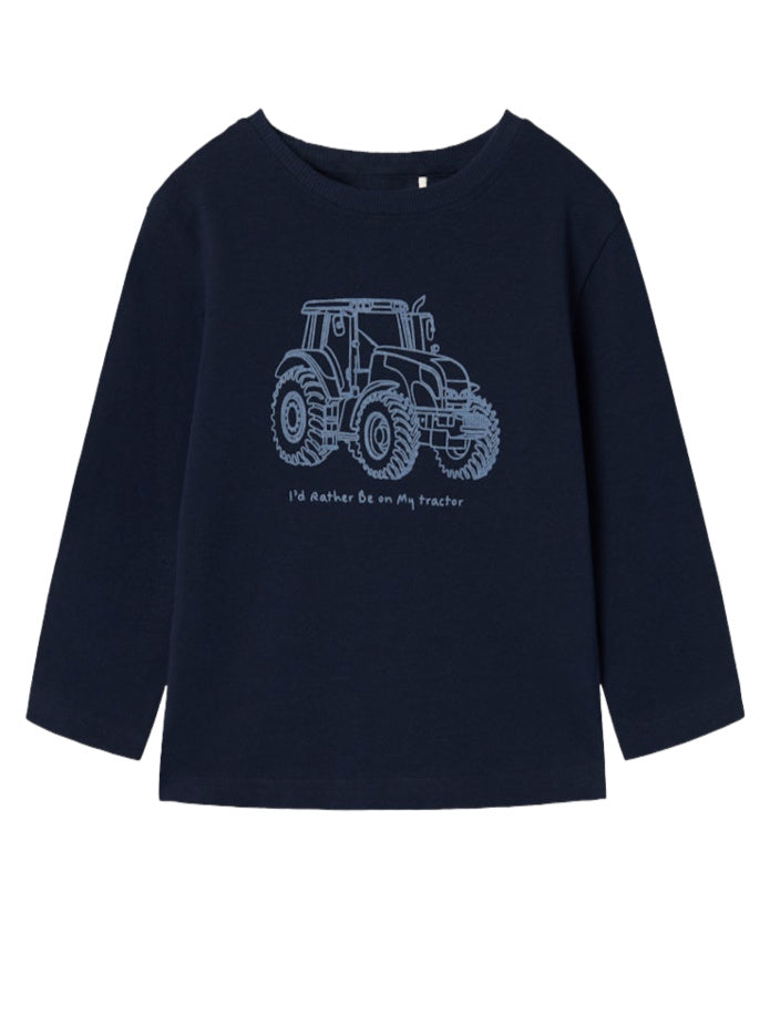 Name it Boys Tractor Themed Long Sleeved Top