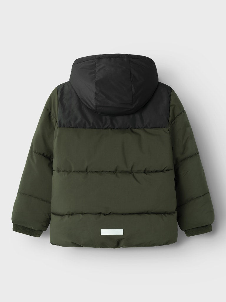 Name it Boys Winter Puffer Jacket - Green