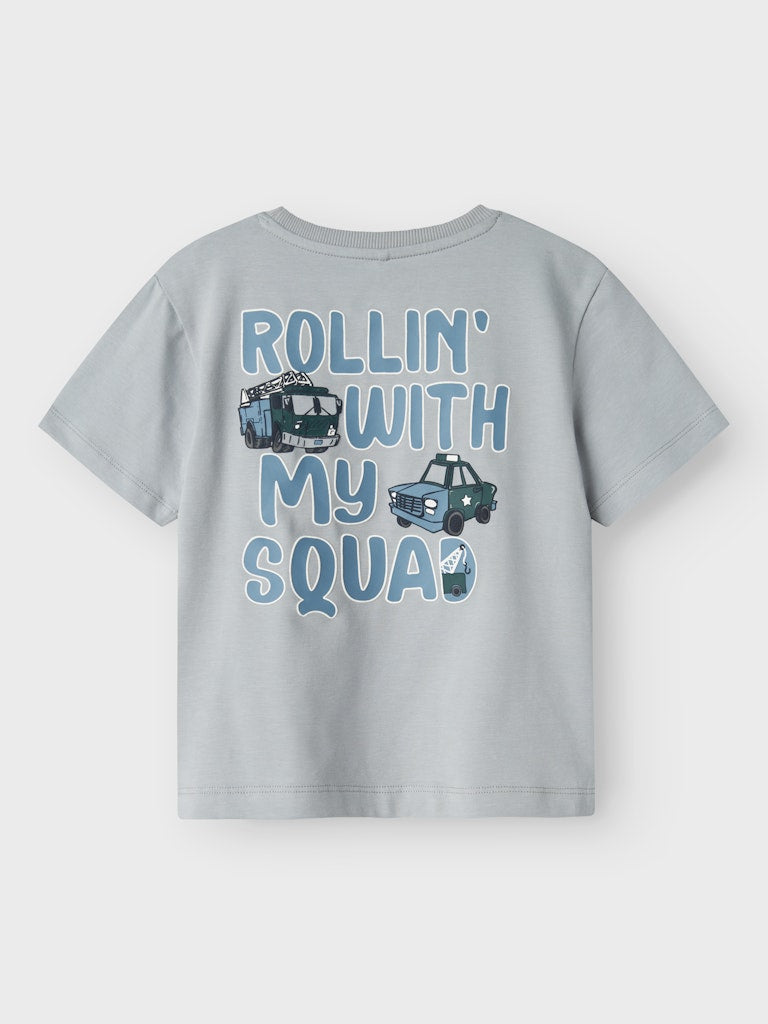 Name it Mini Boys Graphic Print Top - Fire Trucks