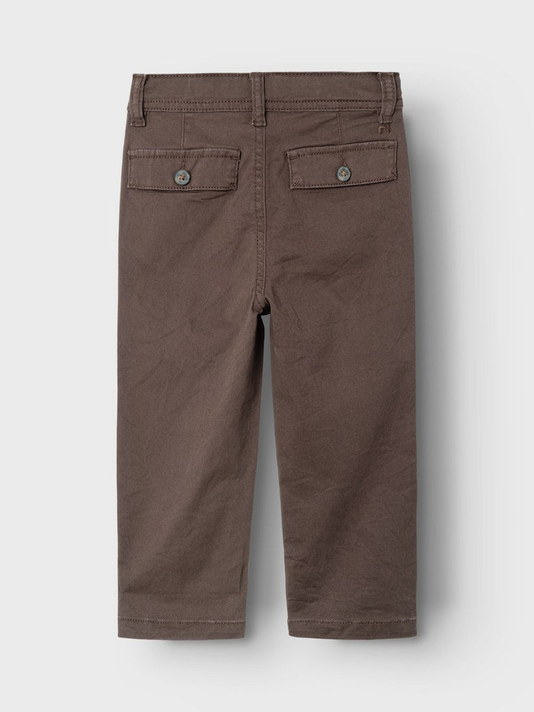 Name it Mini Boys Cotton Twill Pants - Bracken Brown