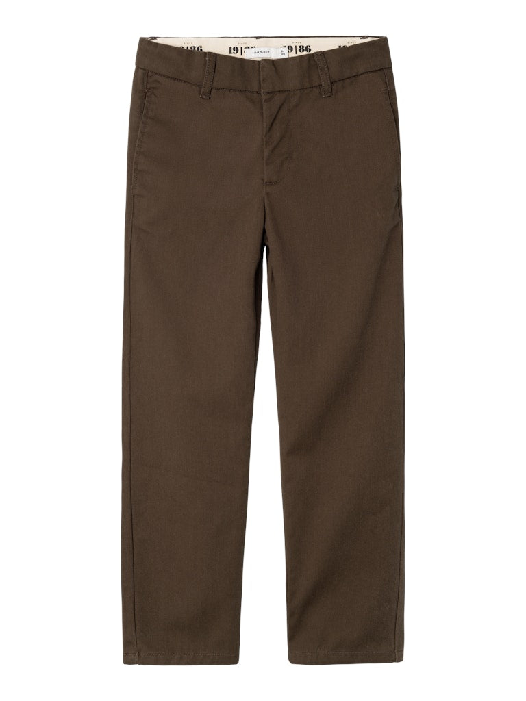 Name It Boys Straignt Leg Pants - Brown