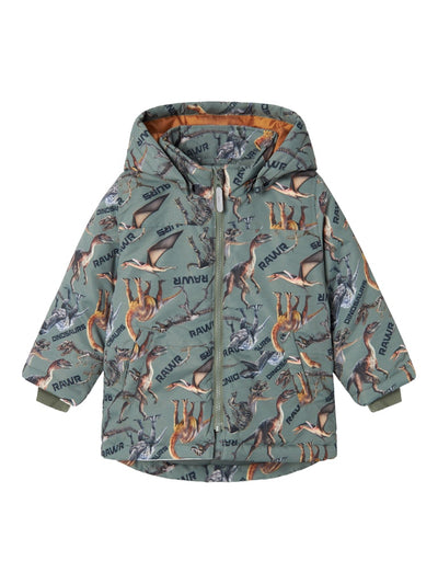 Name it Mini Boy Padded Winter Dinosaur Jacket