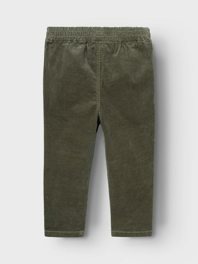 Name it Boys Ribbed Cord Trousers - Green