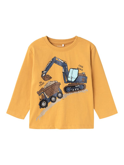 Name it Mini Boys Tractor Print Long Sleeved Top