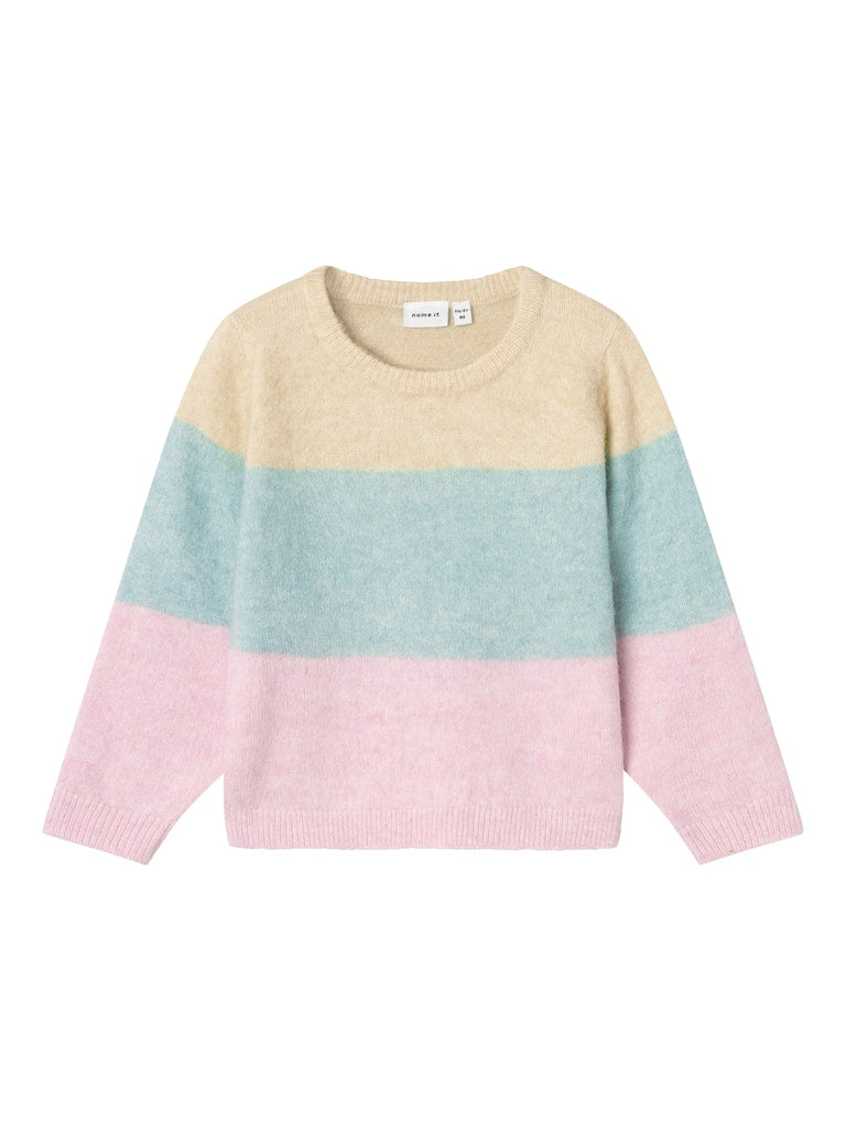 Name It Girls Striped Knitted Jumper