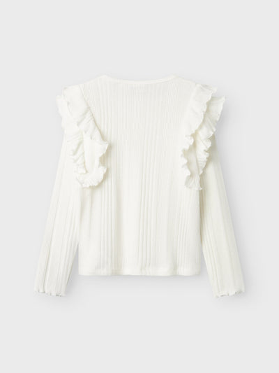 Name It Girls Ribbed Ruffle Top