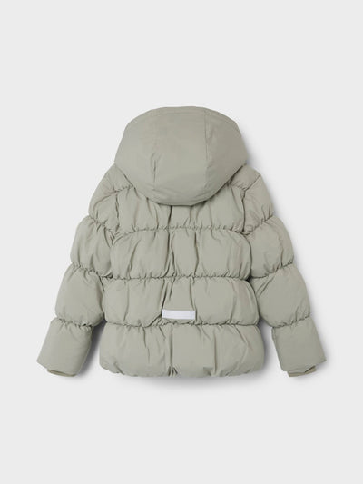 Name it Girls Winter Puffa Jacket - Seagrass Green