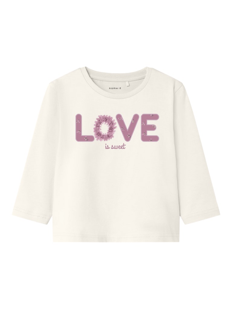 Name it Girls Long Sleeved Slogan Top