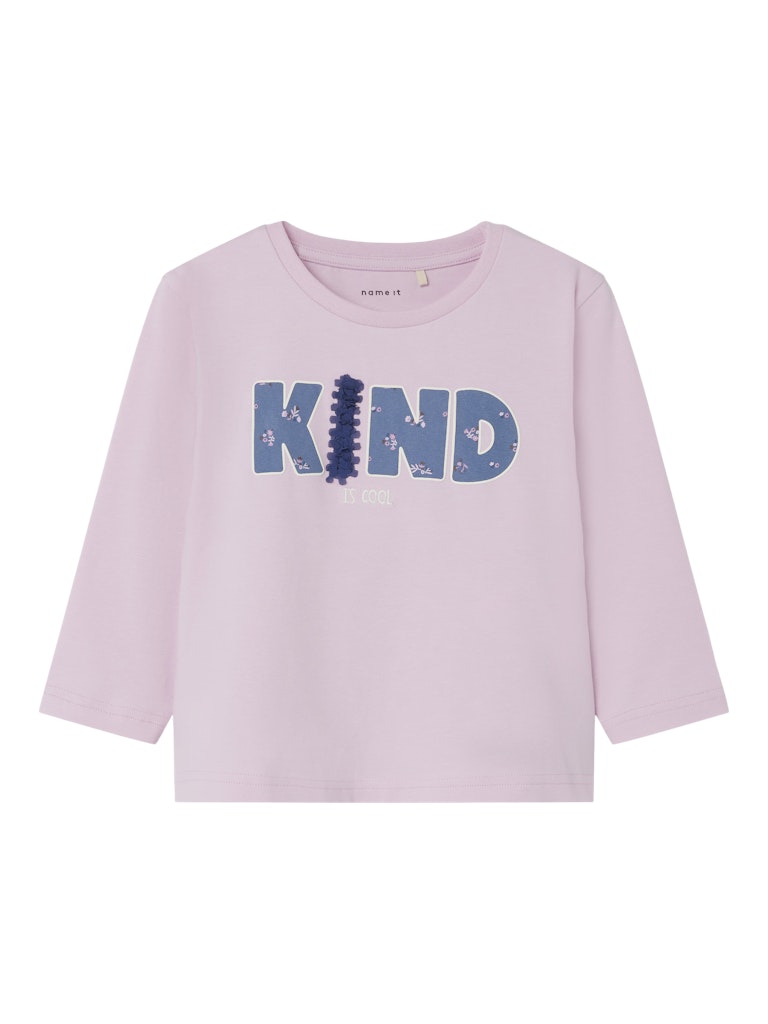 Name it Girls Long Sleeved Slogan Top