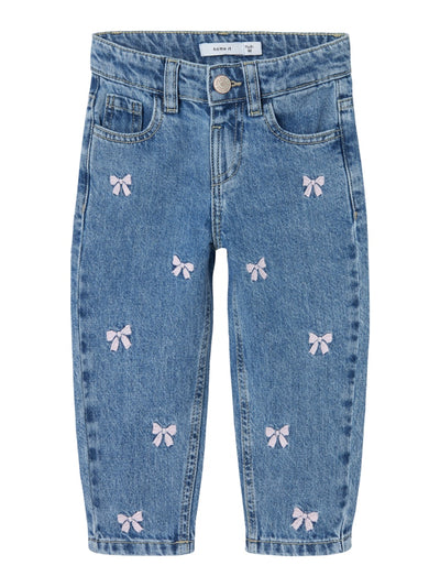 Name it Girls Embroided Jeans - Bows