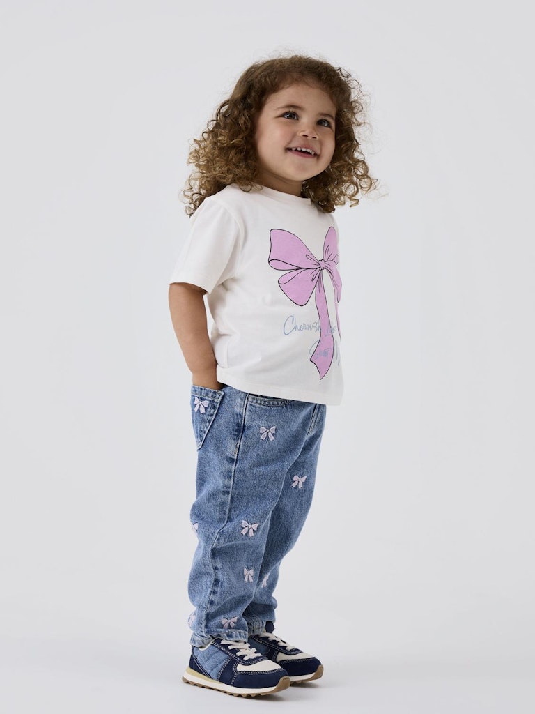 Name it Girls Embroided Jeans - Bows