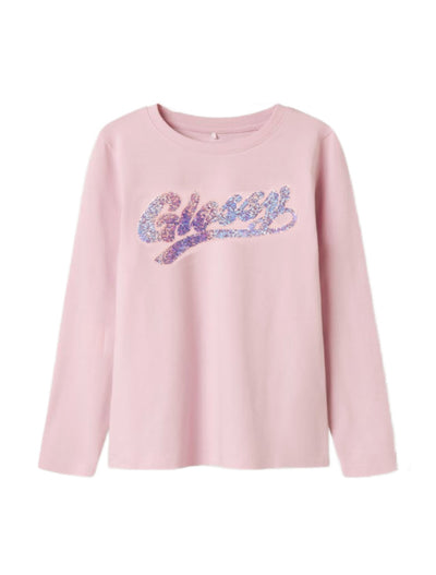 Name It Girls Cotton Top With Sequin Detail