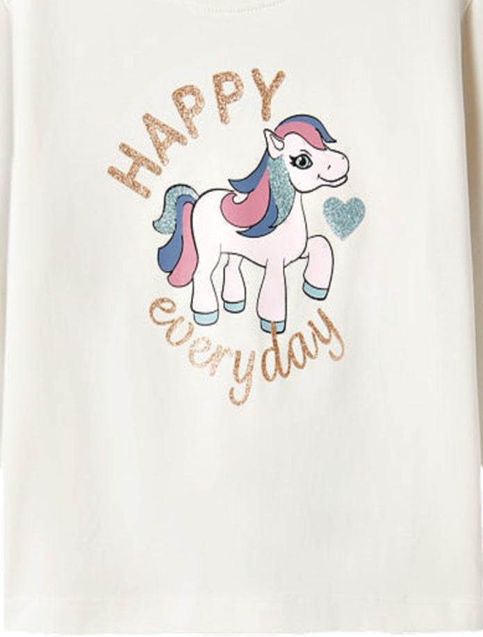 Name it Girls Long Sleeved Pony Top