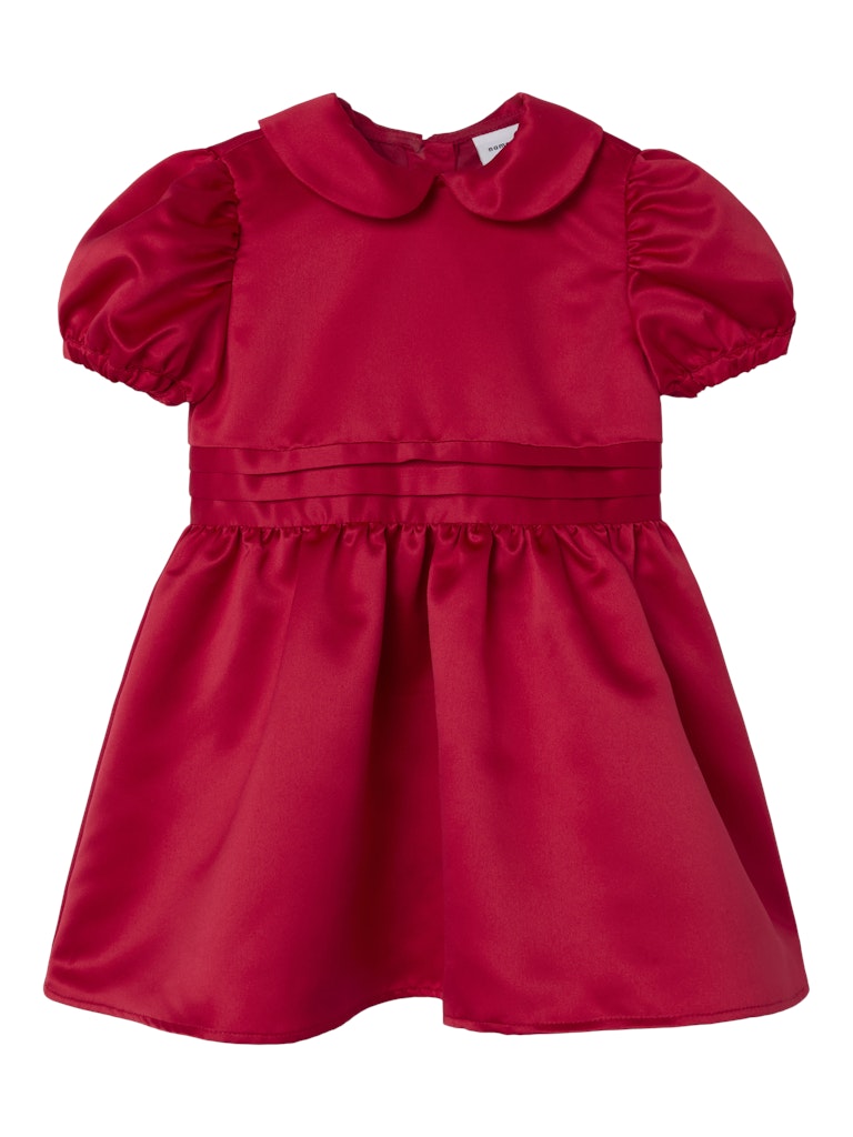 Name It Girls Red Satin Party Dress