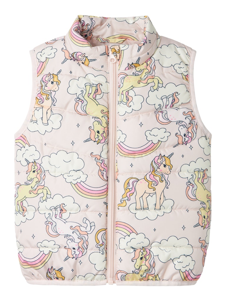 Name it Toddler Girl Padded Gilet - Pink Unicorn